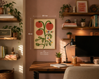 'For My Dinner' Tomato | Food | Retro | Kitchen | Risograph Style Print : A3